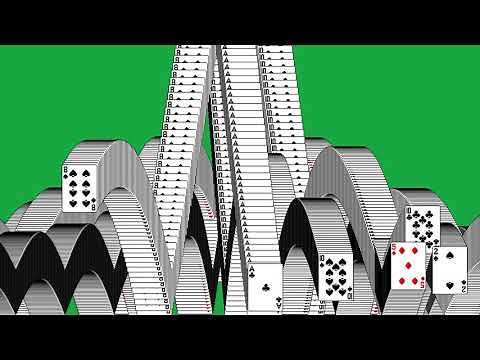 One Hour of Solitaire Cards Bouncing | 4K @ 60FPS