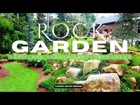 UNIQUE ROCK GARDEN DESIGN IDEAS | BEAUTIFUL XERISCAPE LOW MAINTENANCE STONE GARDEN LANDSCAPE IDEAS