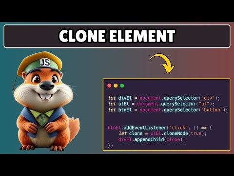 How to Clone an Element in Javascript