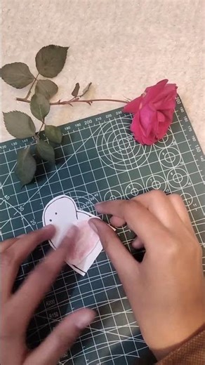 Easy paper card DIY 🌸 # subscribe #like #viral