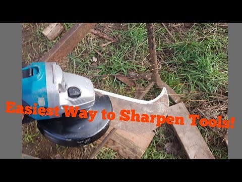 Sharpen an Axe or bladed Tools the easy way!