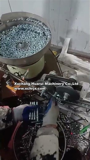 Video of the machine for assembling anchor bolt