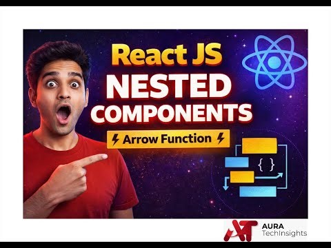 React JS Nested Components Explained Arrow Function Tutorial #reactjs #reacthooks #es6 #javascript