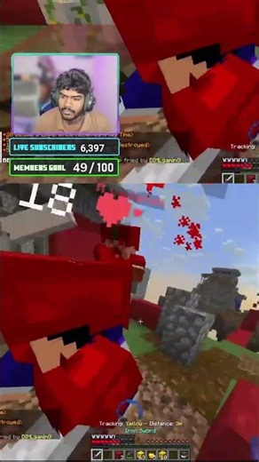 1v2 Moments like these happen LIVE 🔴 | Join DIMLgaminG Live #minecraft