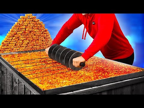 Repita la increíble comida callejera / Gozinaki / Barbacoa Coreana / Tortitas con Nutella y Helado