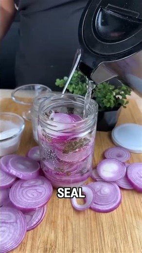 Making delicious pickled onions