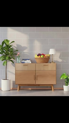 📣ตู้เก็บของอเนกประสงค์สไตล์มินิมอล🤩🤩 ยาว: 120 ซม. (120 ซม.)🫶 สูง: 78 ซม. (78 ซม.)🫶 💚วัสดุ: ทำจากไม้ สีไม้ธรรมชาติ (อาจเป็นไม้จริงหรือไม้ Particle/MDF ปิดผิวลายไม้)🪵🪵 สไตล์: มินิมอล (Minimal) หรือ สแกนดิเนเวียน (Scandinavian) มีขาตู้ยกสูง✨✨ 📌ลิ้นชัก: มี 2 ช่องด้านบน (มีลิ้นชักเก็บของ 2 ช่อง) 📌ตู้บานเปิด: มีช่องเก็บของขนาดใหญ่ 2 ช่องด้านล่าง (มีช่องเก็บของขนาดใหญ่ 2 ช่อง) 🏡 การใช้งานและตกแต่ง ตู้ลักษณะนี้เหมาะสำหรับใช้เป็น: 💛ตู้วางทีวี (TV Console/Cabinet) 💚ตู้ไซด์บอร์ด (Sideboard) ใน