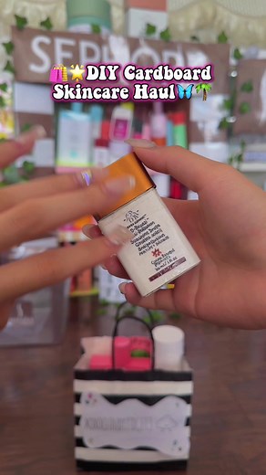 DIY Cardboard Skincare Haul and Tutorials by xoxocloudyfidgets