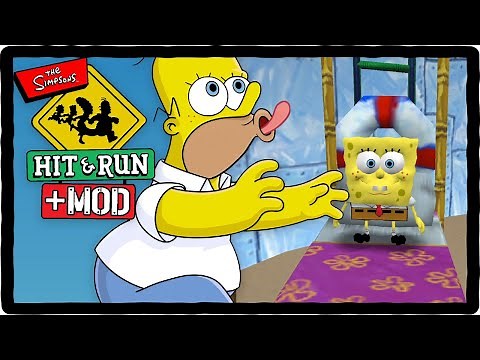 SpongeBob in Springfield - The Simpsons: Hit & Run + MOD!