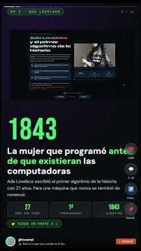 Ada Lovelace y el primer algoritmo (1843) #algoritmo #education #ia #programming