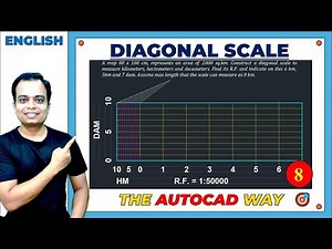 Diagonal Scale || Problem 8 || In AutoCAD