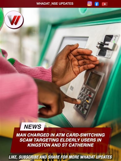 Man Charged in ATM Card-Switching Scam Targeting Elderly in Kingston and St Catherine Detectives attached to the Fraud Squad and the Financial Crimes Investigation Division (FFCID), operating under the Specialised Investigation Branch (SIB), have charged a 34-year-old man in connection with a card-switching scam targeting elderly individuals in Kingston and St Catherine. The accused, Sean Williams of no fixed address, was formally charged on Friday, February 20, with Unauthorised Access to Compu
