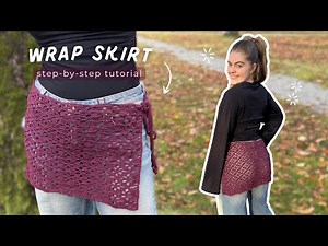 Crochet Lacy Wrap Skirt | Floral Lace Pattern | Step-by-Step Tutorial