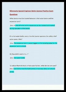 Minnesota Special Engineer Boiler License Exam 2026 Pass Your State Test with Verified Answers