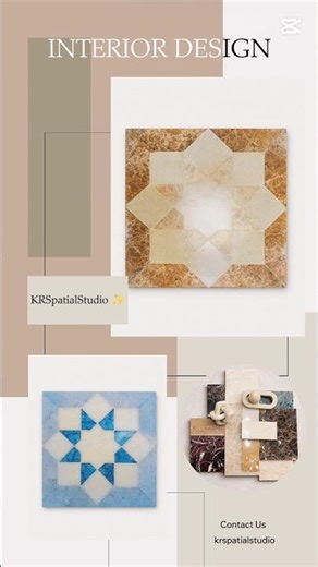 Two color palettes, One pattern, One language. Precision in Marble ✨| KRSpatialStudio