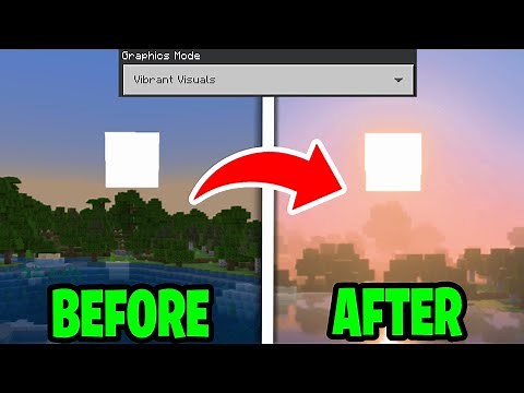How To Turn On Vibrant Visuals In Minecraft Bedrock! - Shaders