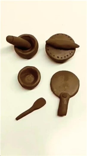 diy clay kitchen set. diy clay toy. diy clay art. #clayart #diy #shorts #trending #viral #ytshorts ❤