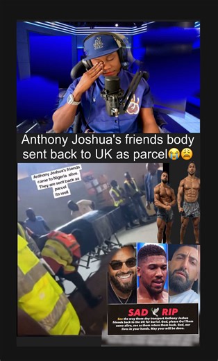 Look at the moment where Anthony Joshua’s friend Latz and Sina’s body been sent back to the UK as parcel after a fatal car crash accident in Nigeria that claimed the lives of the two friends leaving only Anthony Joshua and the driver who was alive and was rescued to the hospital for immediate medical treatment. #footballtiktok #huncho_baby #fyp #anthonyjoshua #boxing