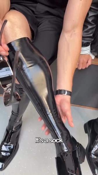 “But anything for YSL…” 🖤 || Connor Storrie at Saint Laurent Summer 27 #connorstorrie #ysl