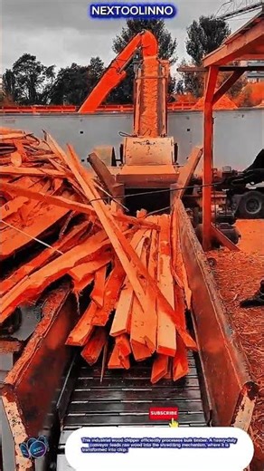 Automatic Machine Industrial Wood Shredder for Efficient Wood Waste Production