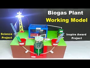 biogas plant working model for science project exhibition - diy - renewable energy | howtofunda