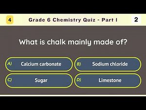 Grade 6 Chemistry Quiz - Part 1/10 | 10 MCQs on Elements, Compounds, and Everyday Chemistry Facts