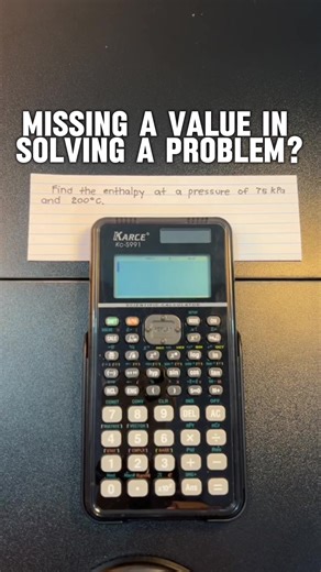 Calculator Technique for finding missing values (Interpolation) using Karce Kc-S991 #caltech #stem #engineering