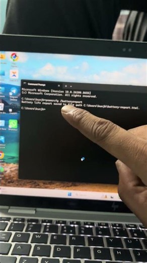 Laptop Battery Health Kaise Check Kare? 🔋 Windows Secret Command #batterycheck #laptop #usashorts