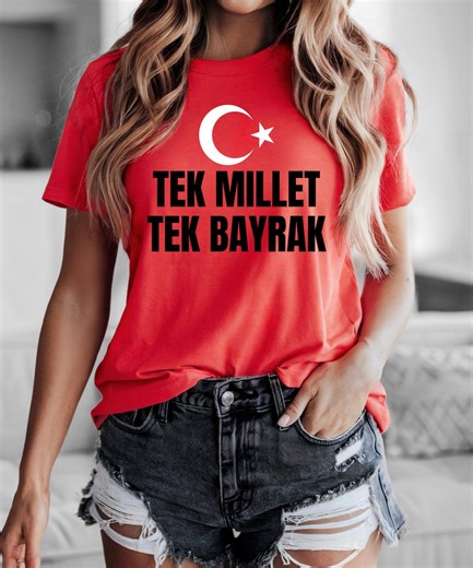 Turkey Shirt, Turkiye Shirt, Tek Millet Tek Bayrak, Turkish Pride Shirt, Turkey Flag Shirt, Turkish Fan Shirt, Turkish Gift,world Cup 2026 - Etsy