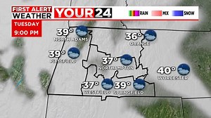 Tracking rain for tonight across all of western Mass. Here's the latest timing! | Western Mass News