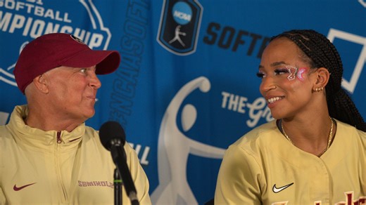 Michaela Edenfield brings energy, and big hits. She's is FSU softball's Jameis Winston