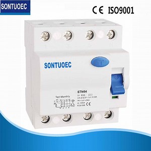 [Hot Item] 4 Pole RCCB Circuit Breaker 40&63A IEC61008 Standard DIN Rail Installation