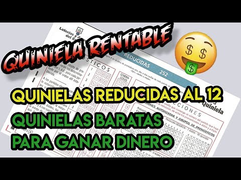 🤑 QUINIELA REDUCIDA AL 12 QUINIELA PARA GANAR DINEROS