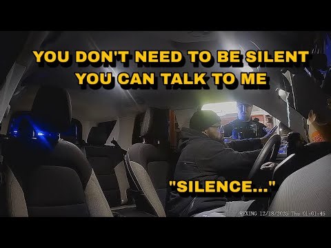 Cop Tries To Convince Him To Stop Remaining silent