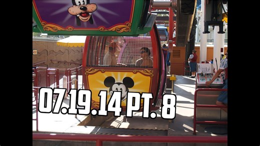 Mickey's Fun Wheel Swinging Gondola Ride Through - Pt. 8