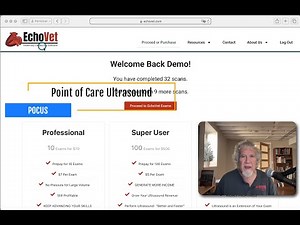 POCUS and PLUS Exams Using EchoVet