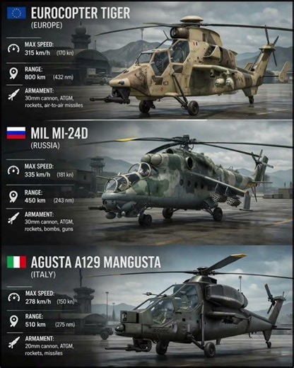 ⚔️ Eurocopter Tiger vs Mi-24D vs A129 Mangusta – Ultimate Attack Helicopter Showdown! #shorts