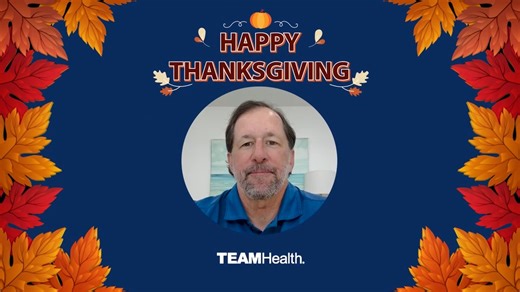 TeamHealth on Instagram: "As we prepare for Thanksgiving, our teams across the country share what they are most grateful for - supportive colleagues, dedicated clinicians, encouraging leaders, loved ones at home, and the patients who remind us why we do what we do. From all of us at TeamHealth, wishing you a meaningful and restful holiday."