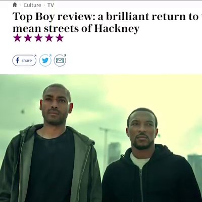 The reaction to TOP BOY has been nothing short of incredible. | Netflix