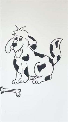 This dog drawing trick actually works #howtodraw #art #shorts