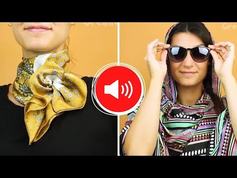 15 ways to wear foulards and scarves 😍