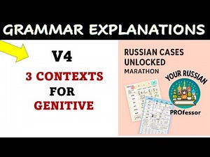 V4 || Three Contexts for Genitive || Russian Cases Unlocked Series