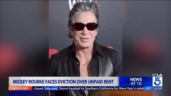 Actor Mickey Rourke facing eviction from LA home
