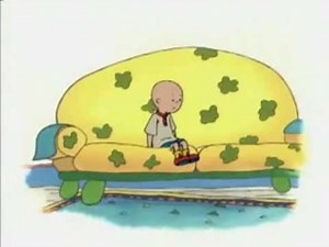Youtubepoop: Caillou is scared of Caillou
