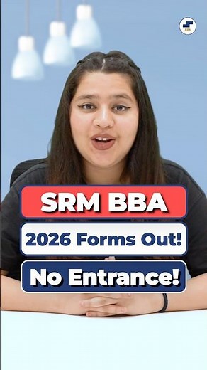 SRM BBA 2026 Admissions Open | No Entrance Exam | Fees, Eligibility & Application #Shorts