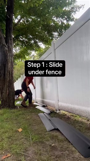 UnderFence on Instagram: "UnderFence works on all fence types. Vinyl, chain link, iron wrought - you name it! #underfence #homeimprovement #yard #diy #upgrade"