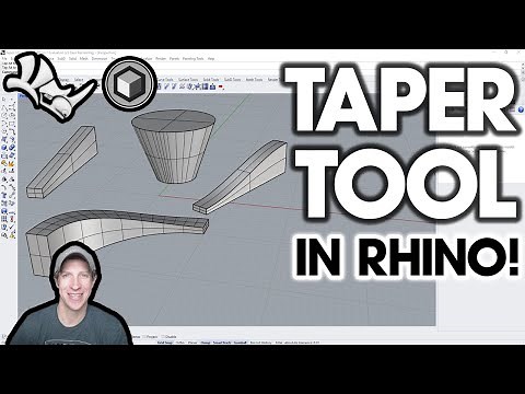 How to Use the TAPER TOOL in Rhino!