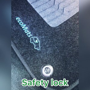 ecoMats All Weather Floor Mats Compatible with 2012 to 2018 Ford Focus Hatch and Sedan with Safety Locks - Front and Rear - Black