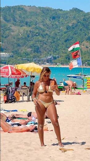 🇹🇭Phuket Beach Sunny Summer Holiday Beautiful Day Hot Day 79🔥 #phuketbeach