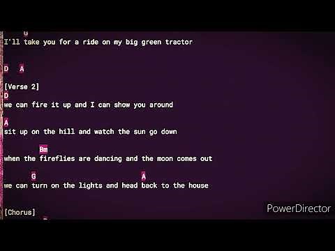 Big Green Tractor, Jason Aldean, chords & lyrics